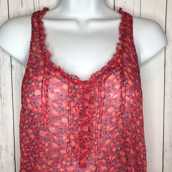 American Eagle Size 2 Semi Sheer Tank Top - Picture 2 of 5